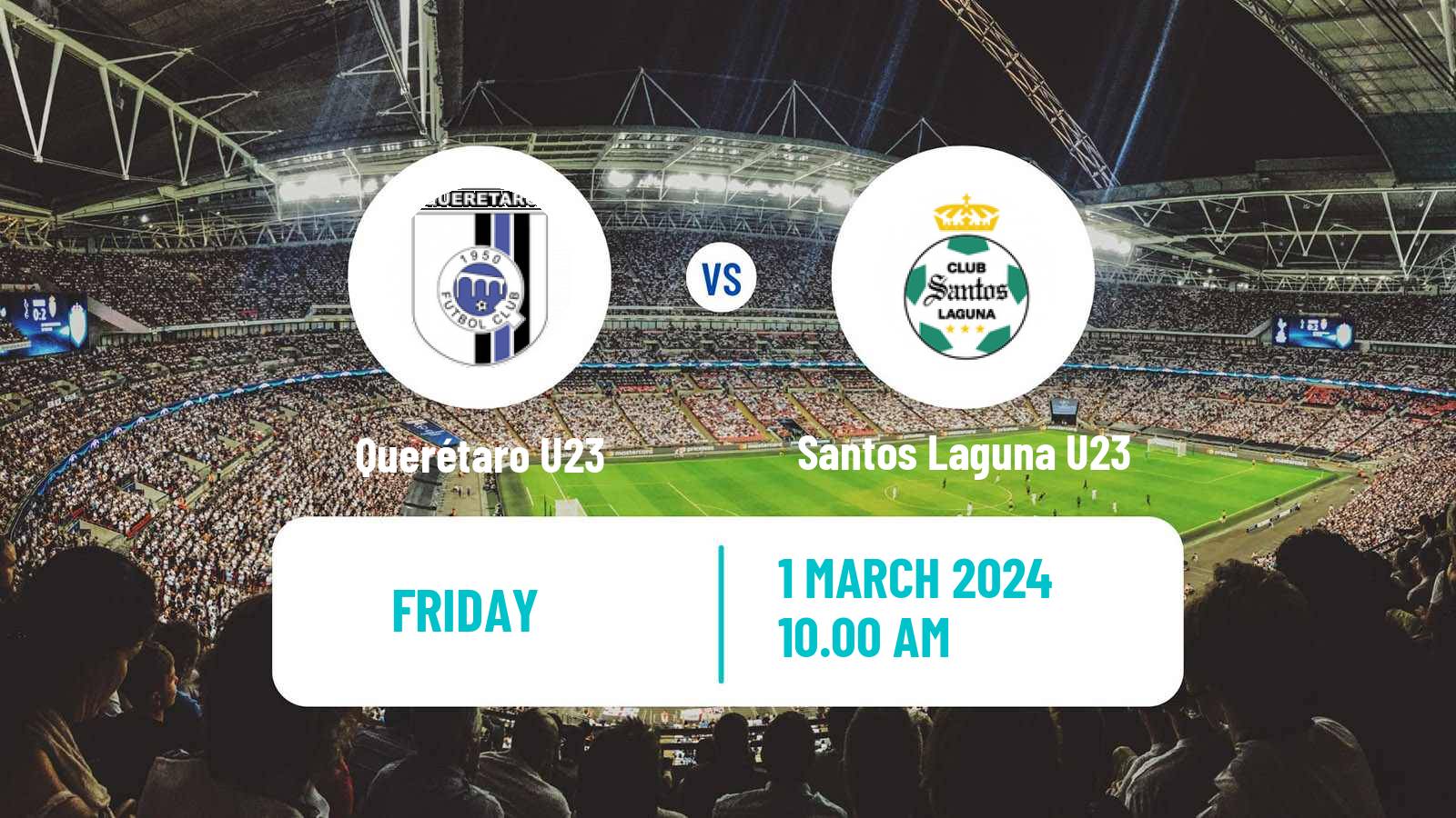 Soccer Mexican Liga MX U23 Querétaro U23 - Santos Laguna U23