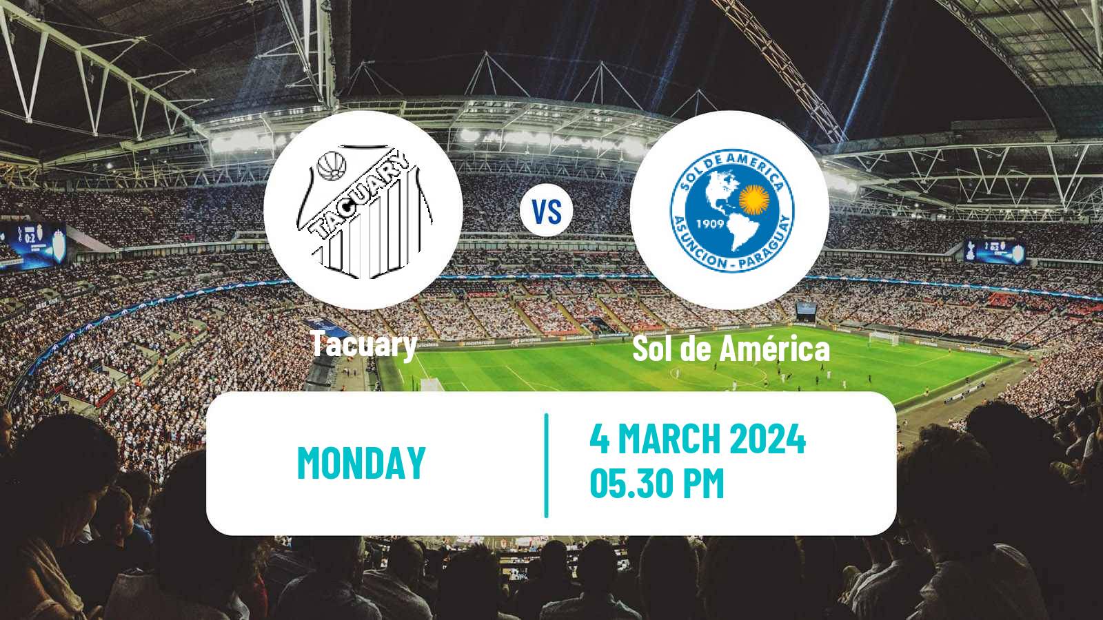 Soccer Paraguayan Primera Division Tacuary - Sol de América