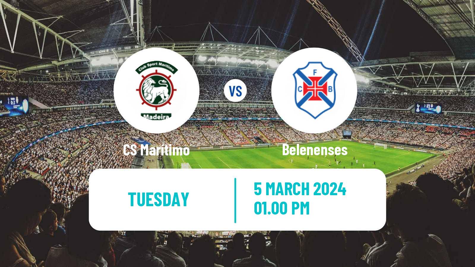 Soccer Portuguese Liga 2 Marítimo - Belenenses