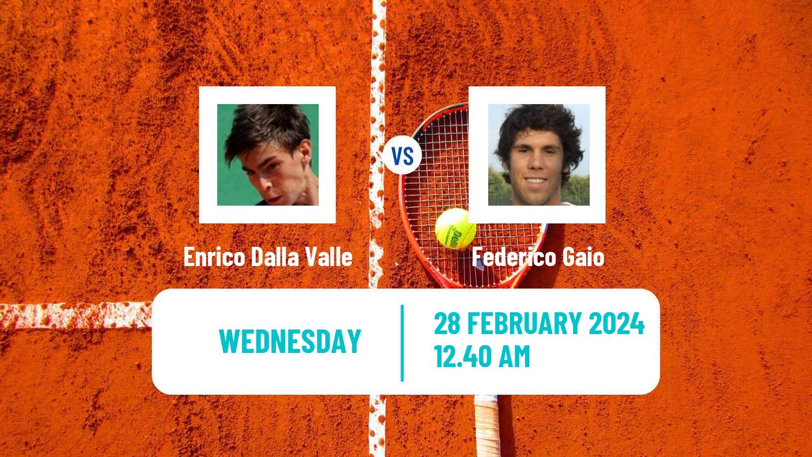 Tennis New Delhi Challenger Men Enrico Dalla Valle - Federico Gaio