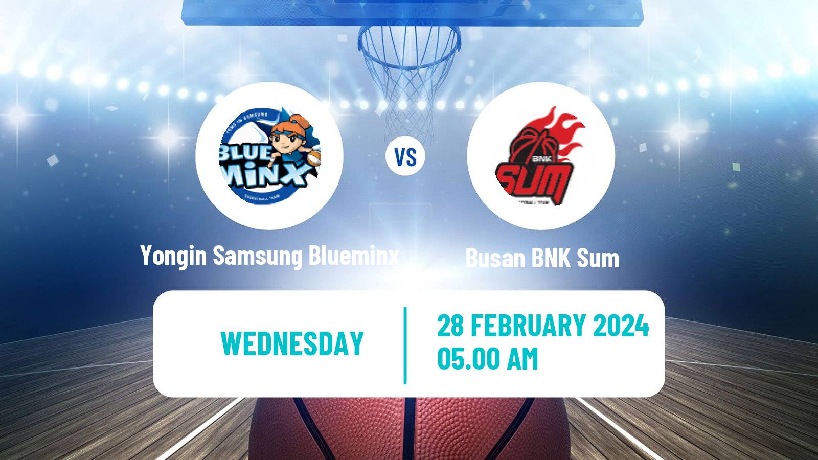 Basketball WKBL Yongin Samsung Blueminx - Busan BNK Sum