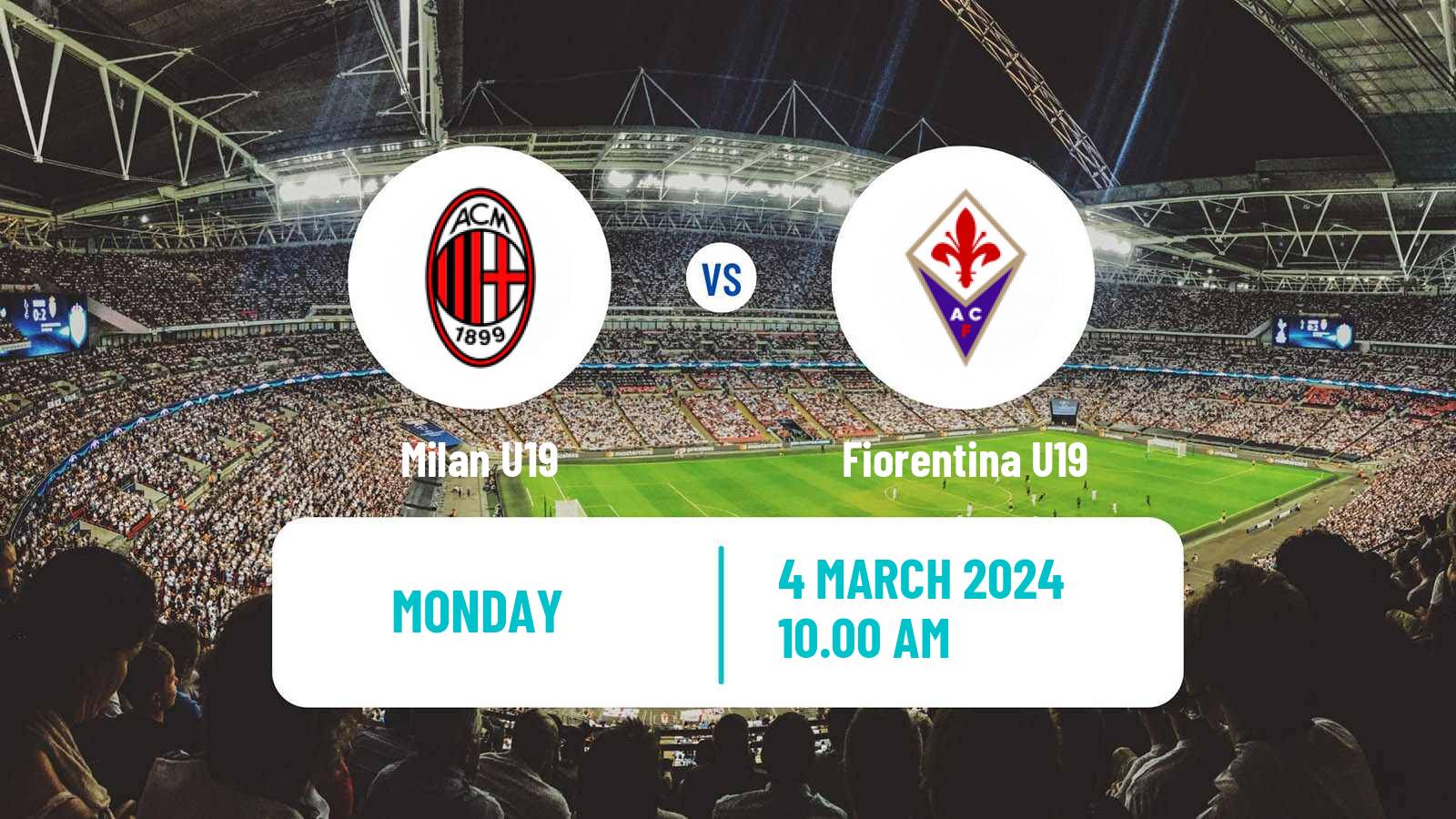 Soccer Italian Primavera 1 Milan U19 - Fiorentina U19