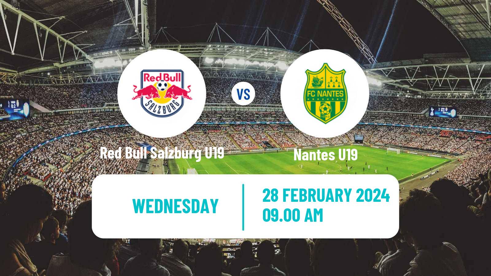 Soccer UEFA Youth League Red Bull Salzburg U19 - Nantes U19