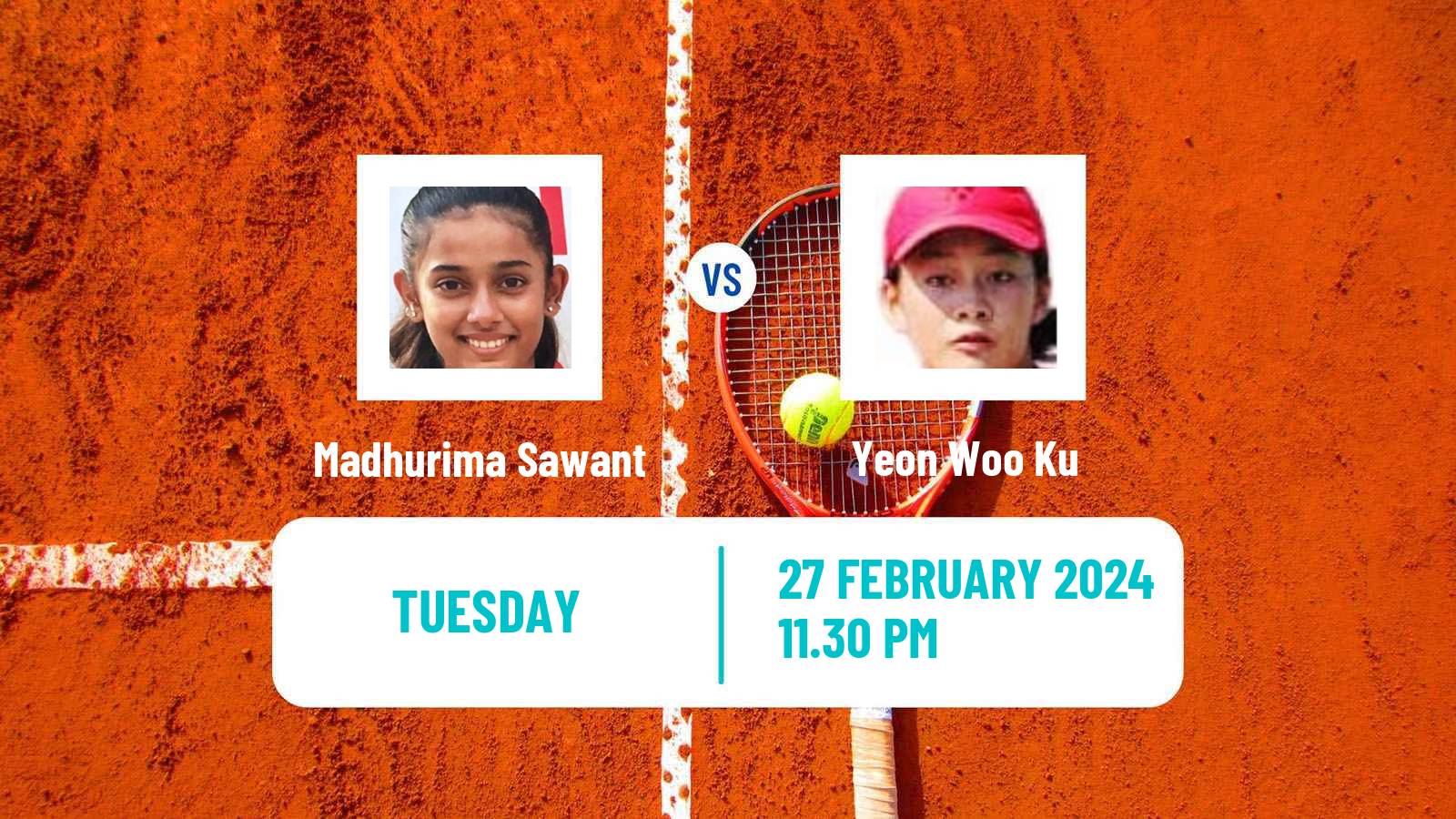 Tennis ITF W35 Gurugram Women Madhurima Sawant - Yeon Woo Ku