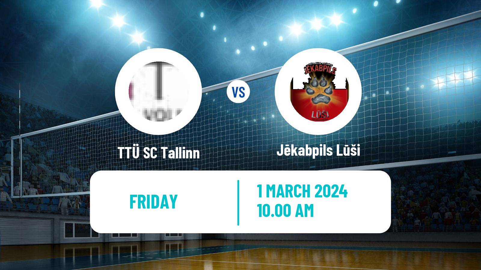 Volleyball Baltic League Volleyball TTÜ SC Tallinn - Jēkabpils Lūši