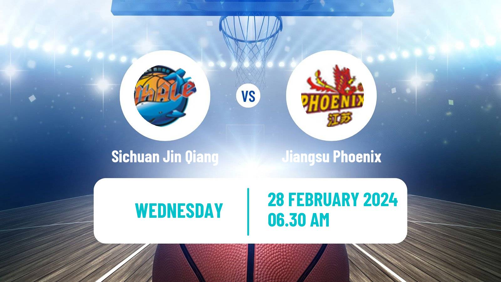 Basketball WCBA Sichuan Jin Qiang - Jiangsu Phoenix