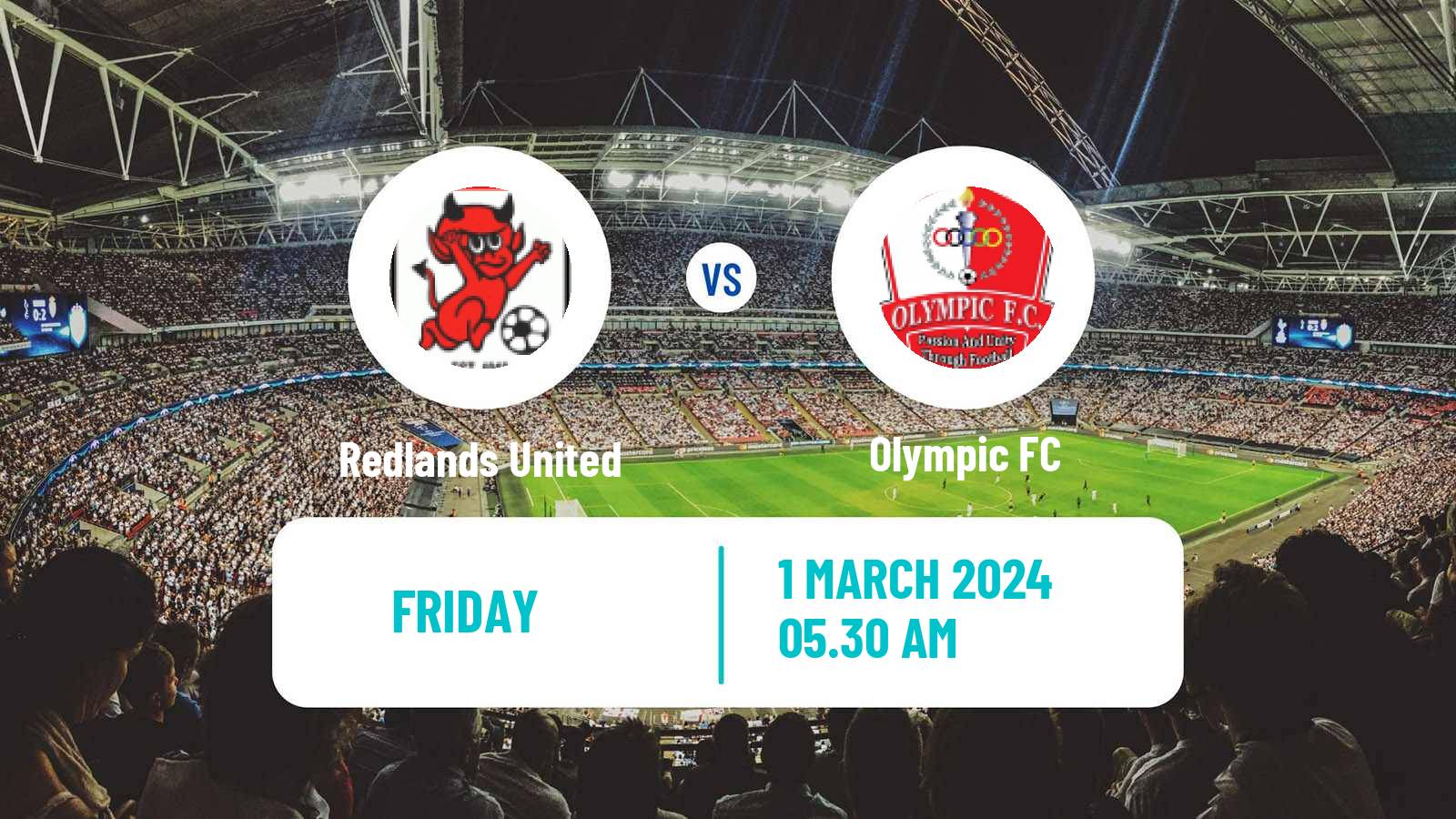Soccer Australian NPL Queensland Redlands United - Olympic FC