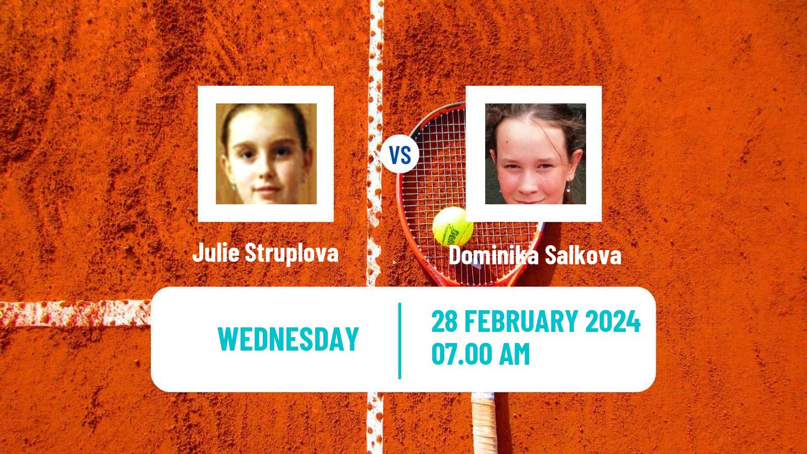 Tennis ITF W35 Helsinki Women Julie Struplova - Dominika Salkova