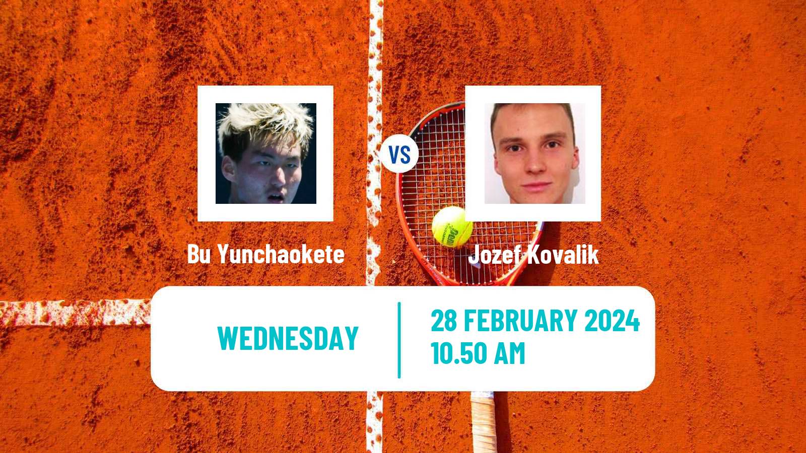 Tennis Tenerife 3 Challenger Men Bu Yunchaokete - Jozef Kovalik