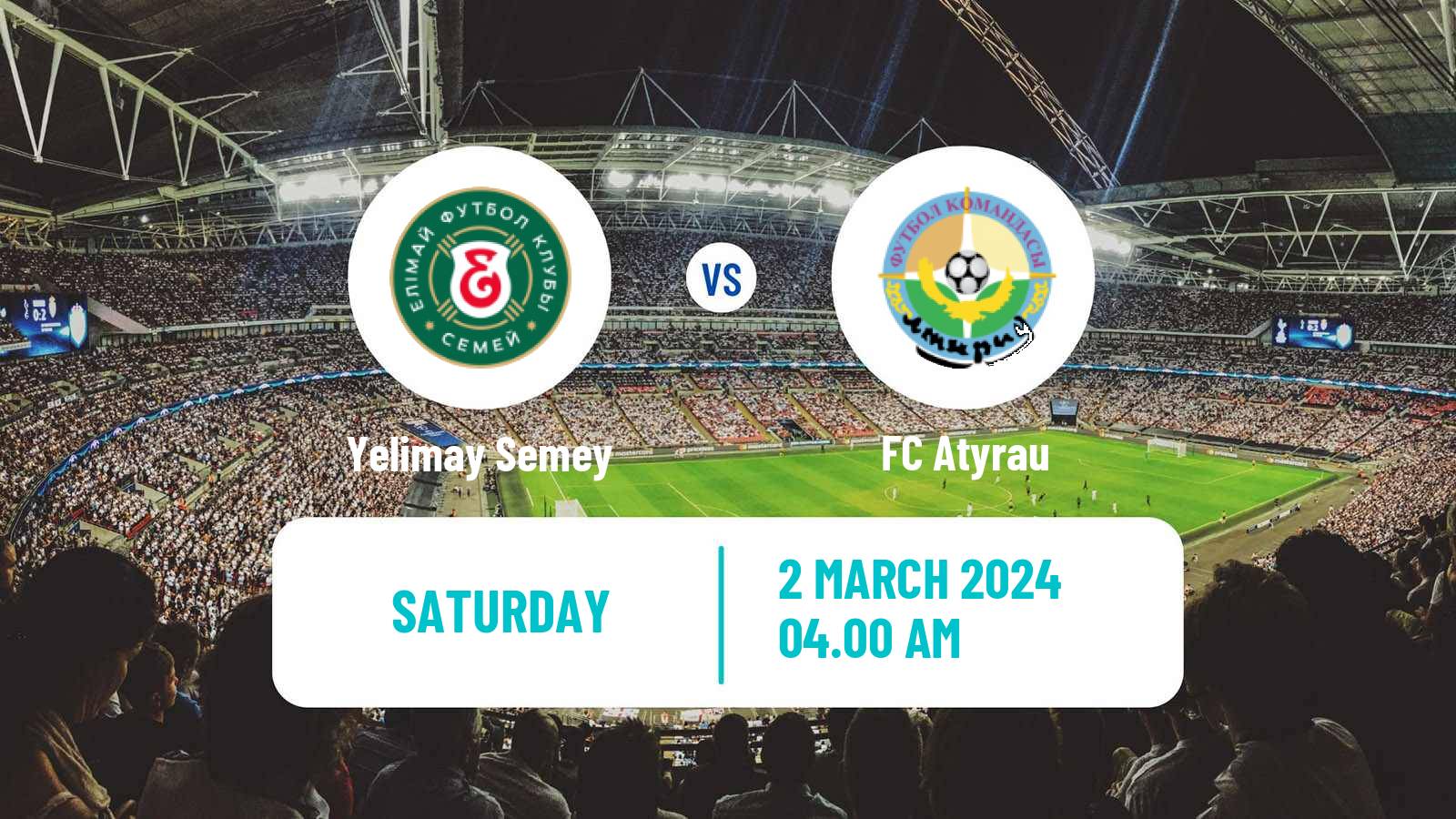 Soccer Kazakh Premier League Yelimay Semey - Atyrau