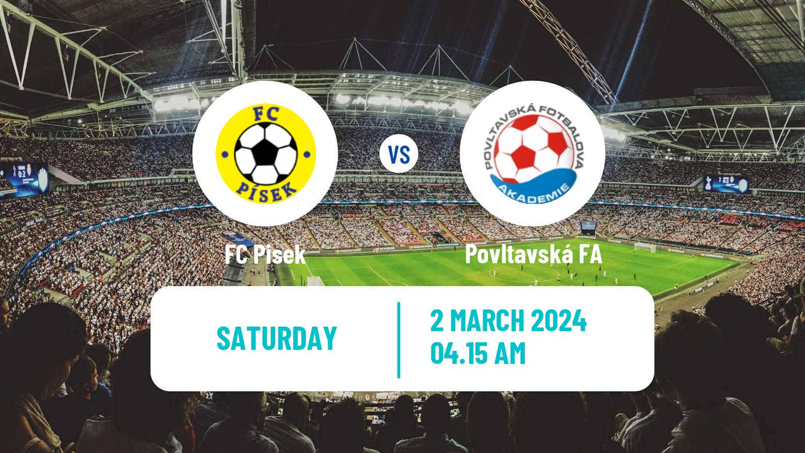 Soccer Czech CFL Group A Pisek - Povltavská FA