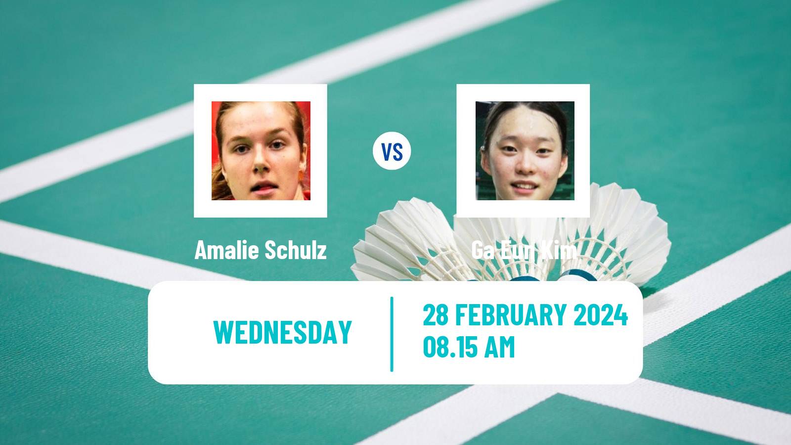 Badminton BWF World Tour German Open Women Amalie Schulz - Ga Eun Kim