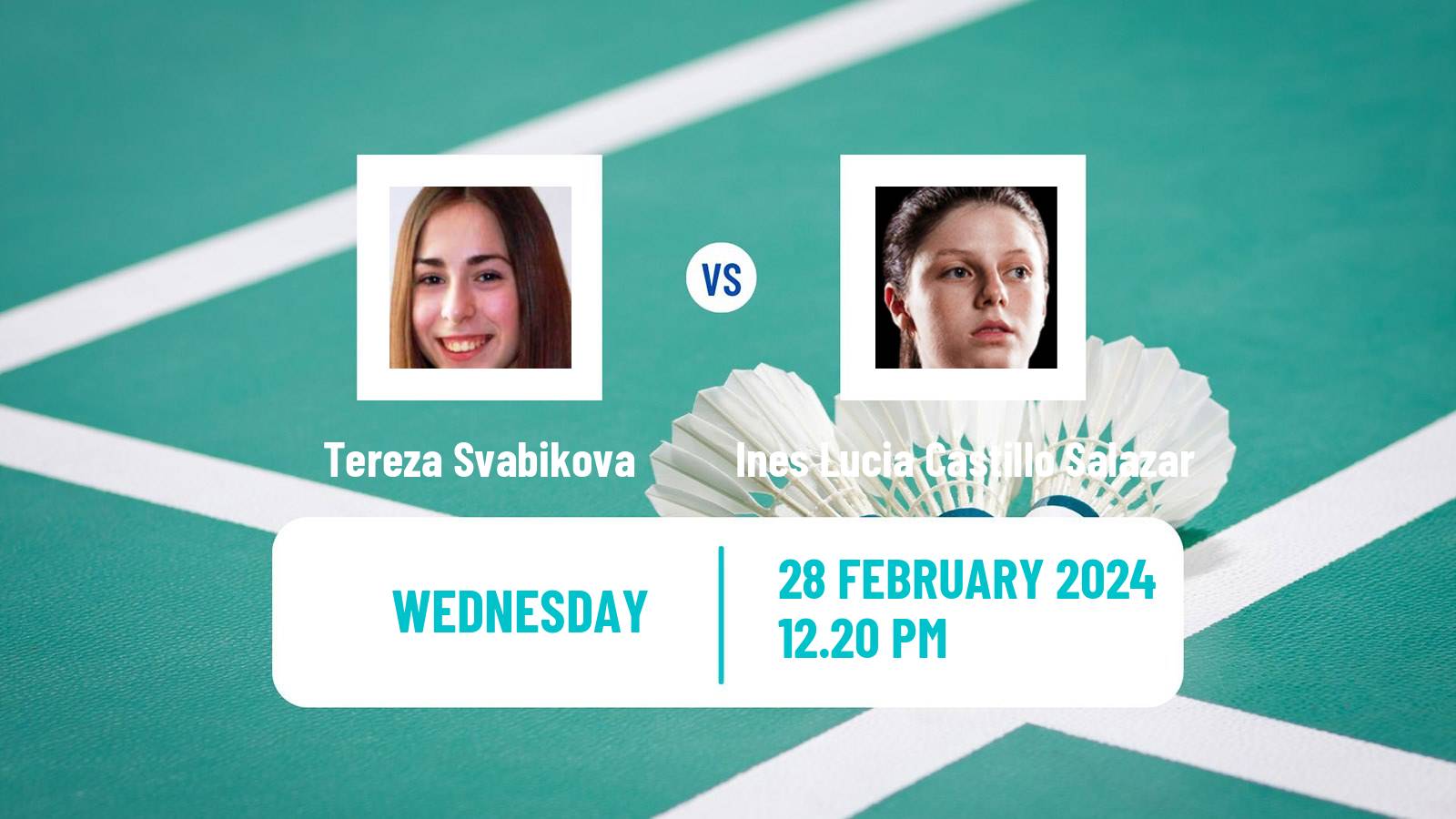 Badminton BWF World Tour German Open Women Tereza Svabikova - Ines Lucia Castillo Salazar