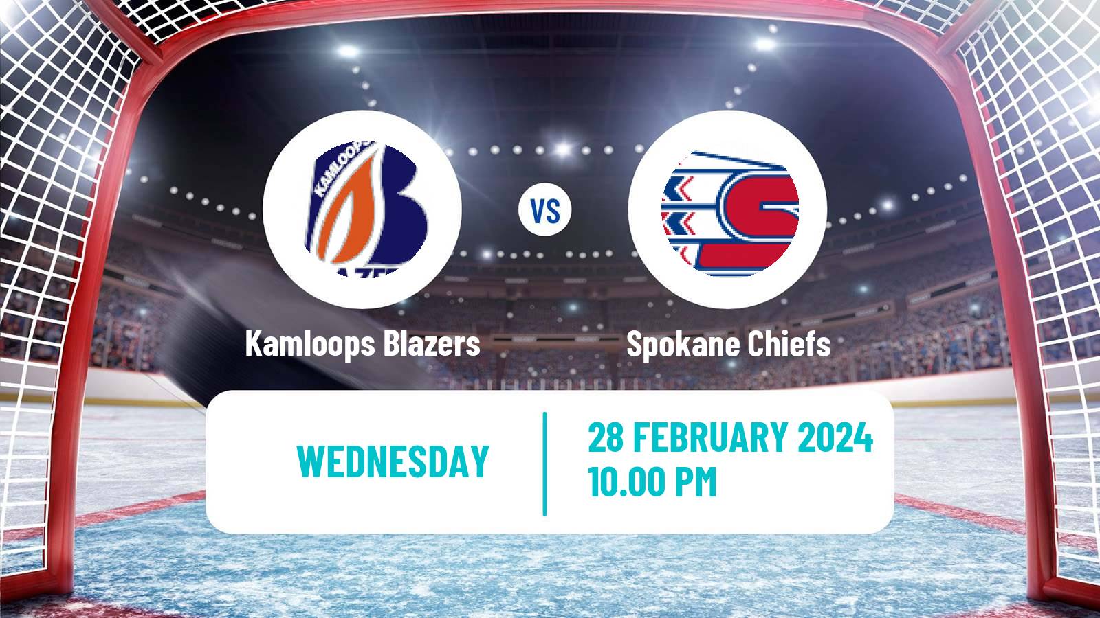 Hockey WHL Kamloops Blazers - Spokane Chiefs
