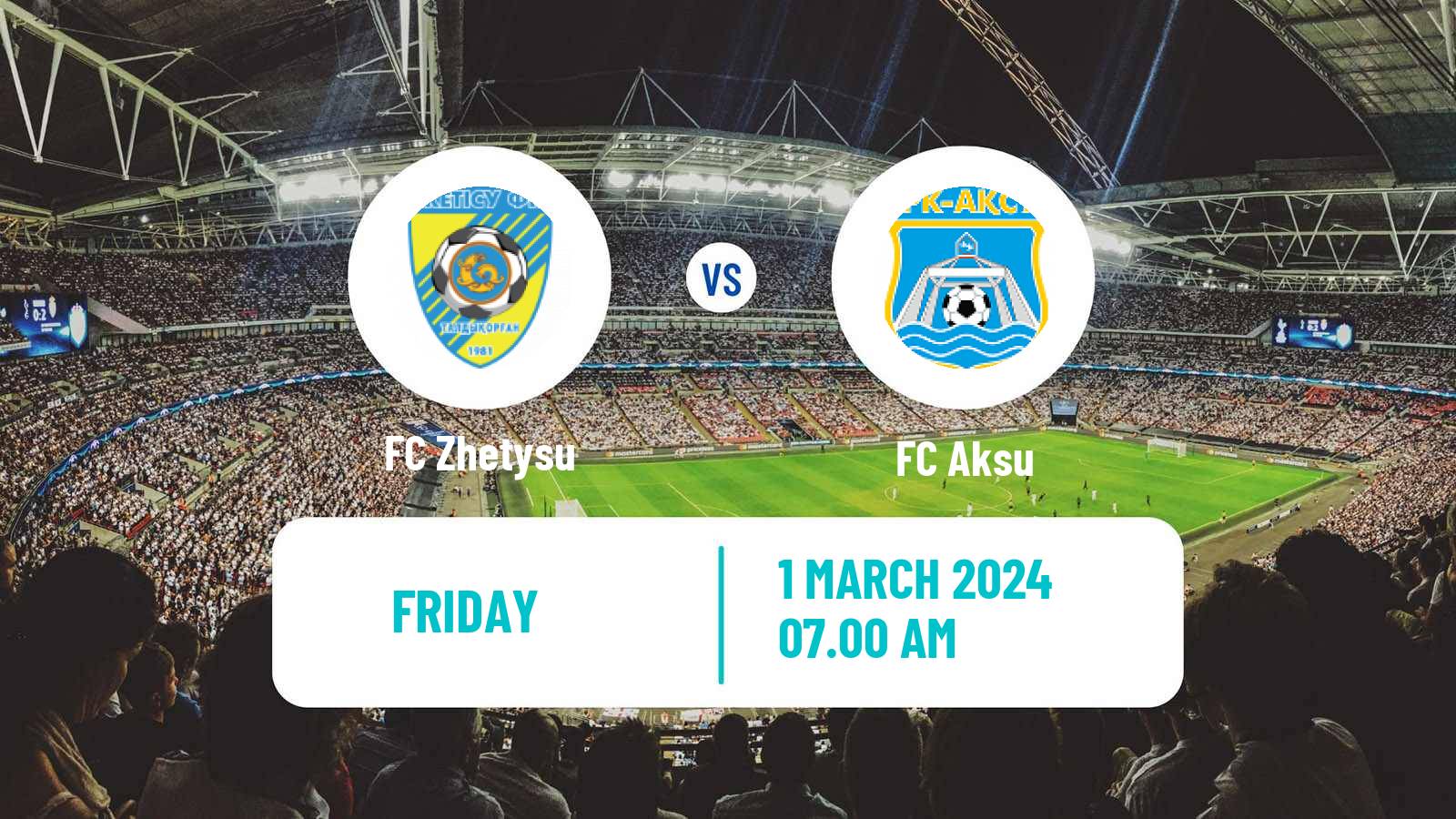 Soccer Kazakh Premier League Zhetysu - Aksu
