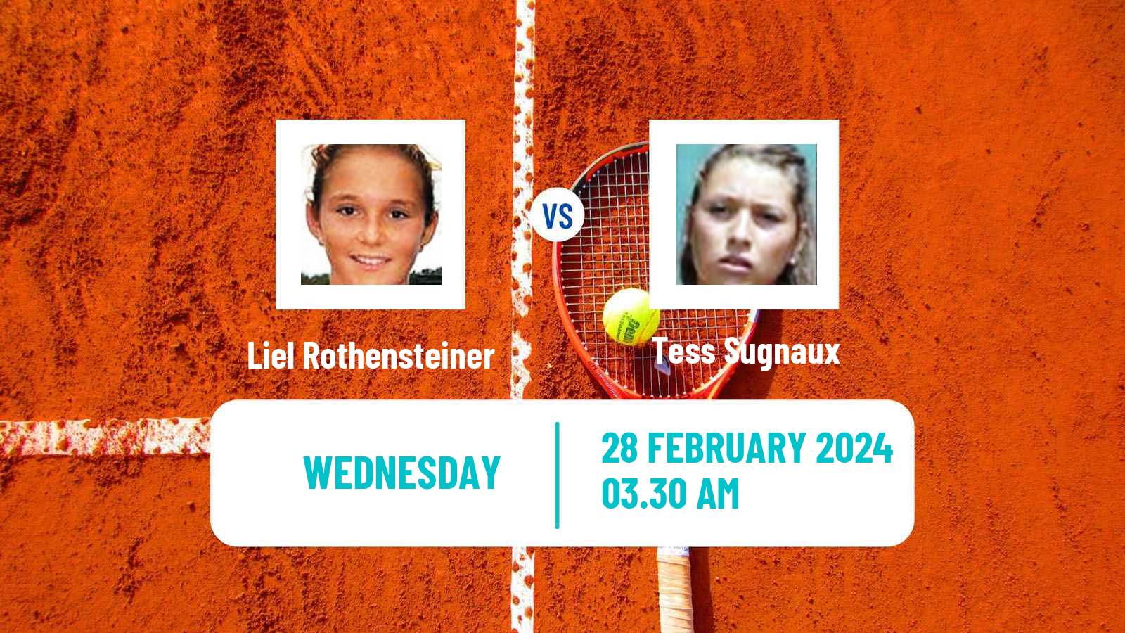 Tennis ITF W15 Monastir 7 Women Liel Rothensteiner - Tess Sugnaux