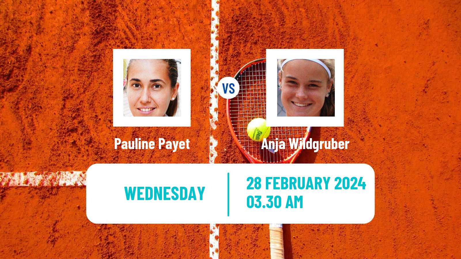 Tennis ITF W15 Monastir 7 Women Pauline Payet - Anja Wildgruber