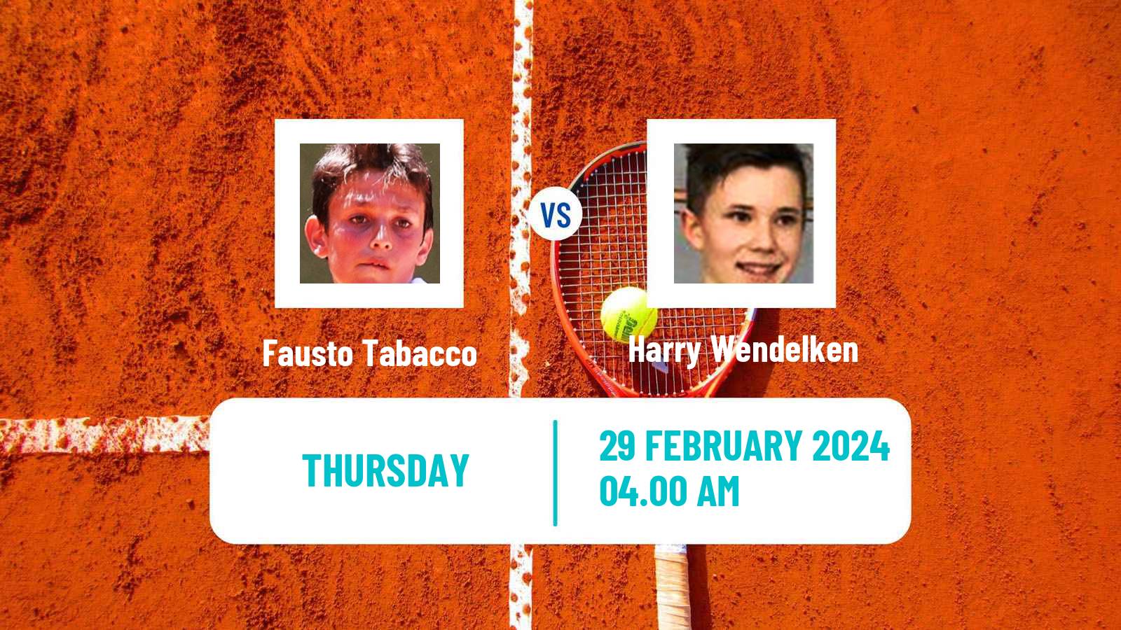 Tennis ITF M15 Villena 2 Men Fausto Tabacco - Harry Wendelken