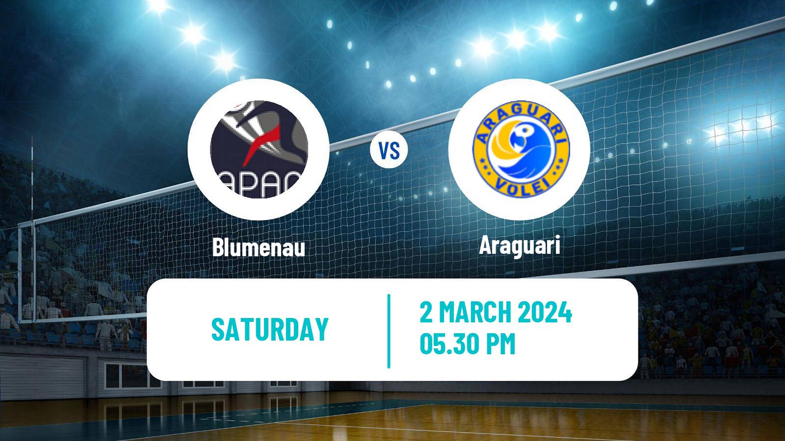 Volleyball Brazilian SuperLiga Volleyball Blumenau - Araguari