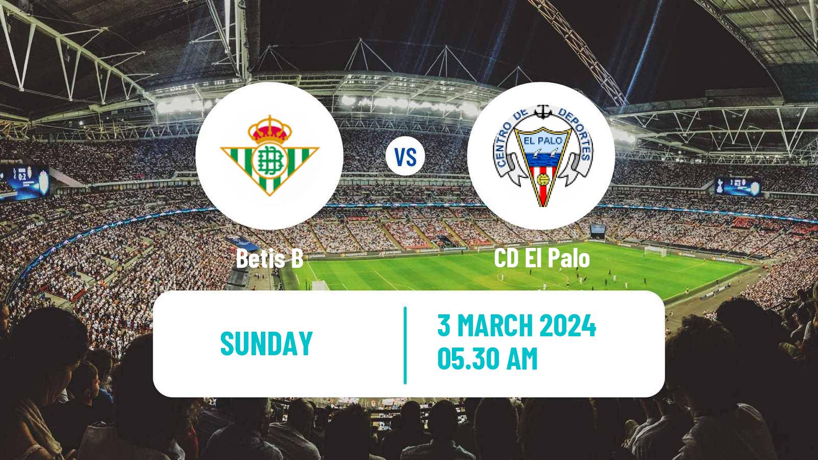 Soccer Spanish Segunda RFEF - Group 4 Betis B - El Palo