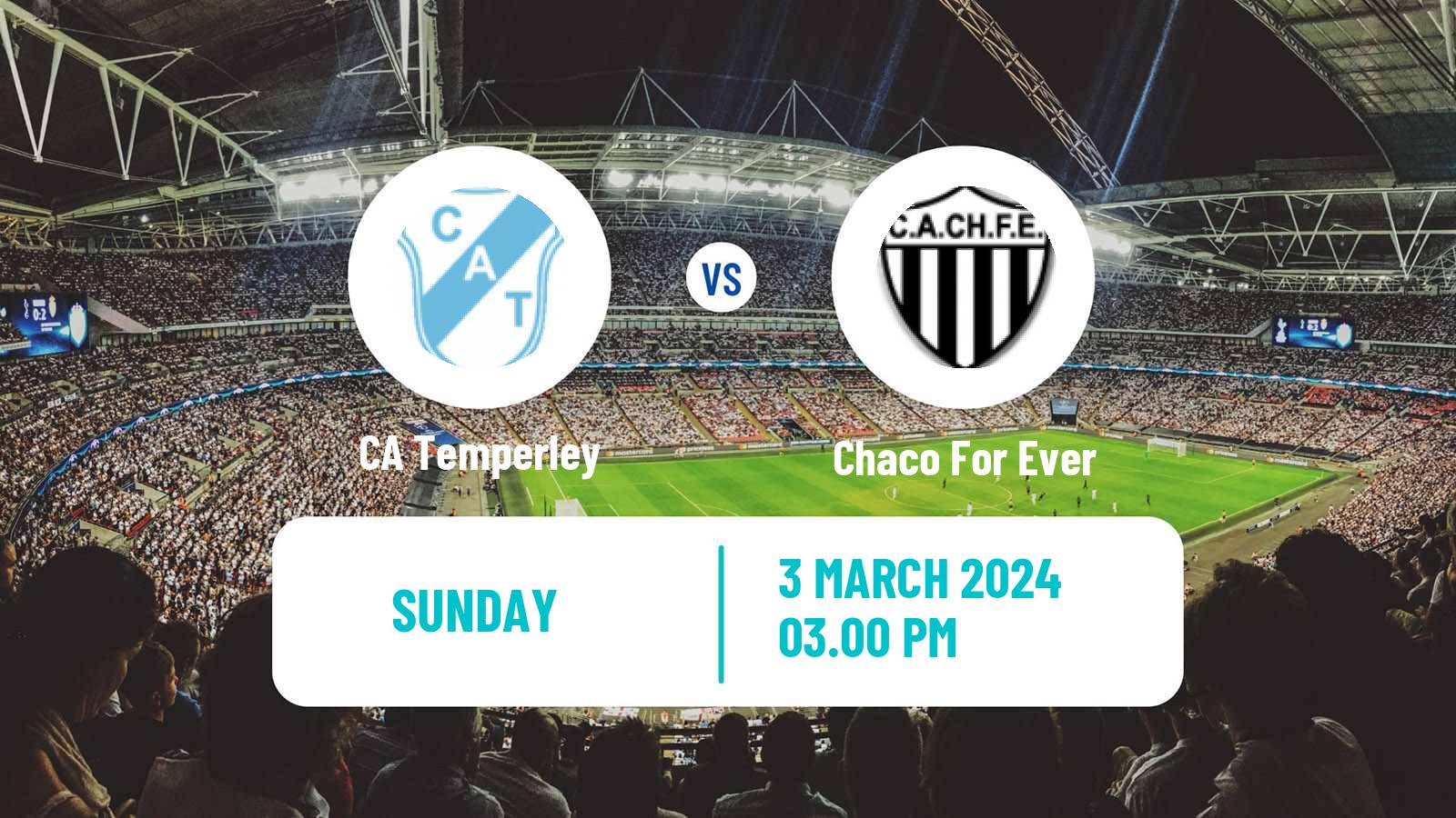 Soccer Argentinian Primera Nacional Temperley - Chaco For Ever