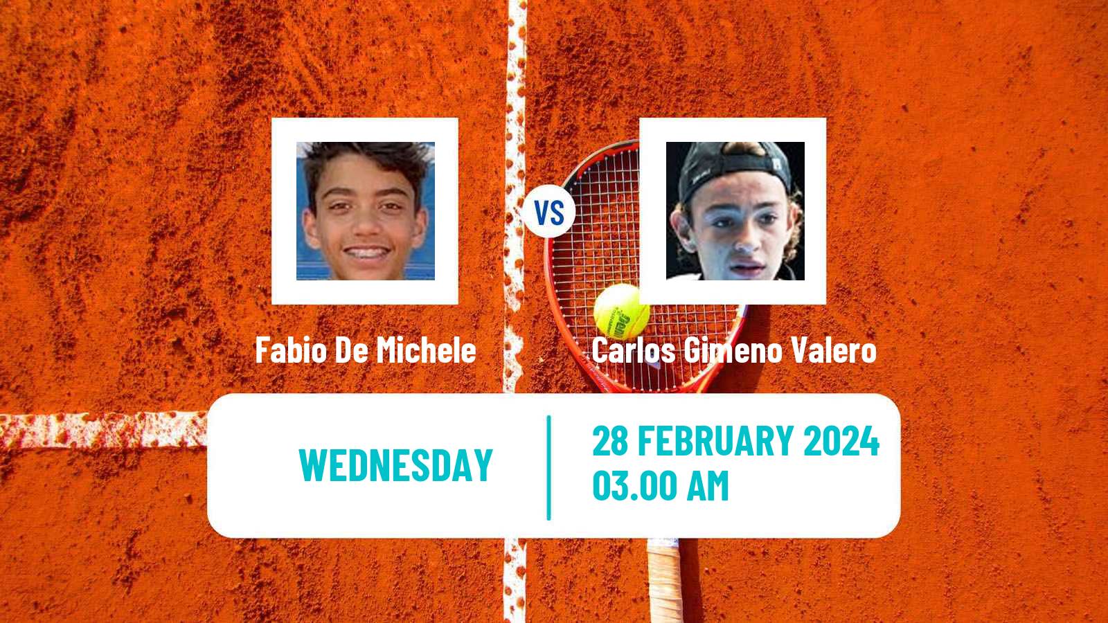 Tennis ITF M15 Antalya 4 Men Fabio De Michele - Carlos Gimeno Valero