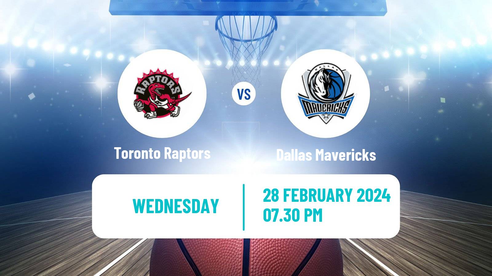Basketball NBA Toronto Raptors - Dallas Mavericks