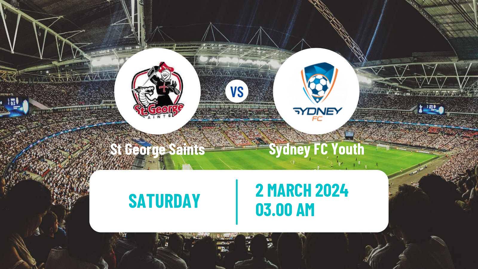 Soccer Australian NPL NSW St George Saints - Sydney FC Youth