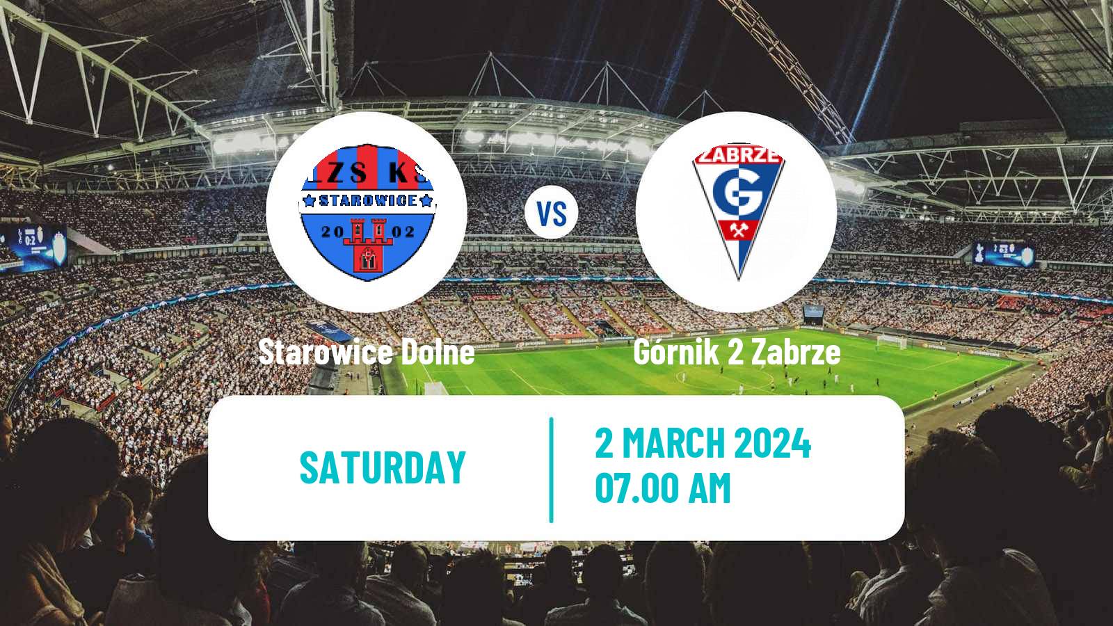 Soccer Polish Division 3 - Group III Starowice Dolne - Górnik 2 Zabrze