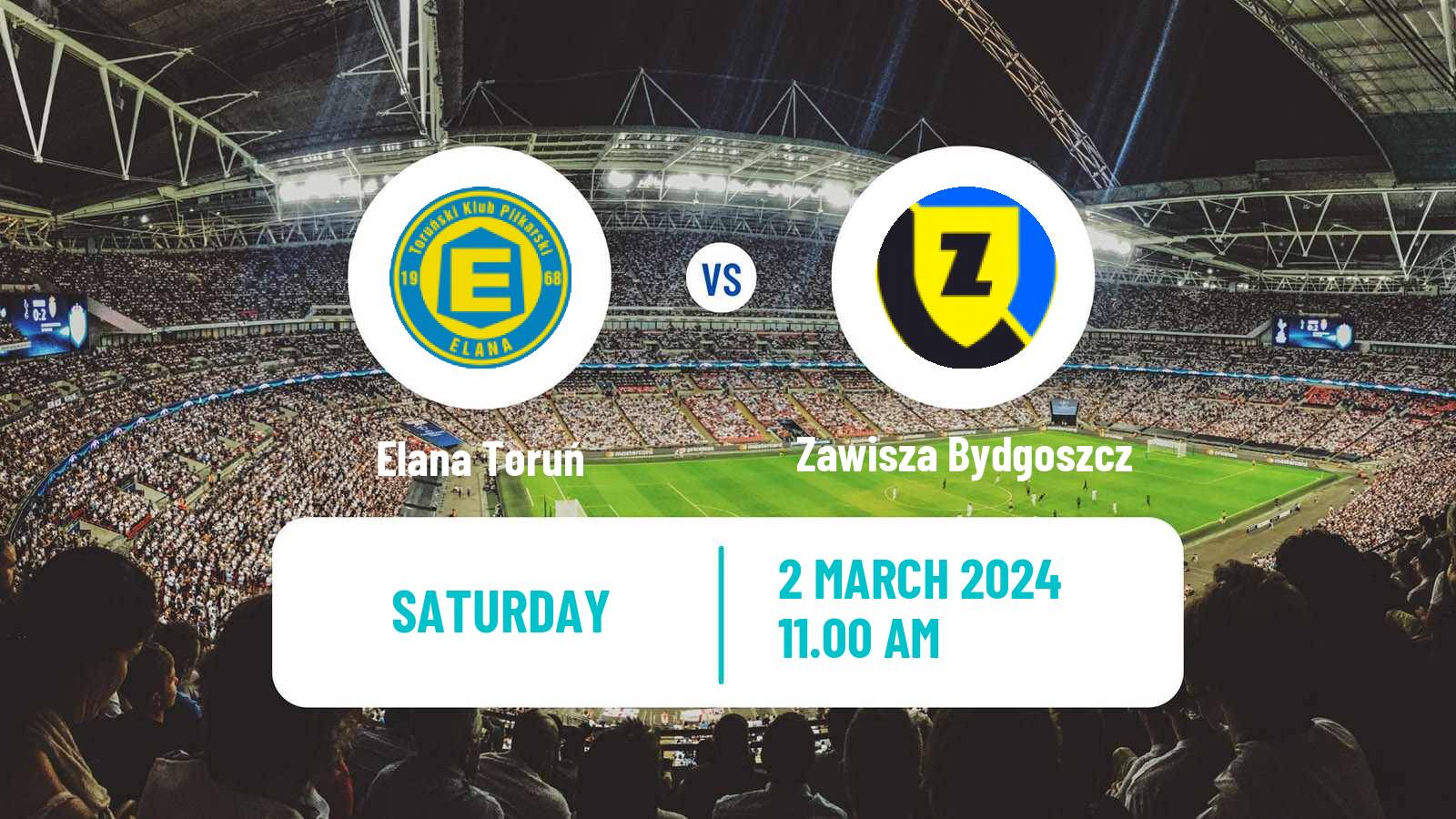 Soccer Polish Division 3 - Group II Elana Toruń - Zawisza Bydgoszcz