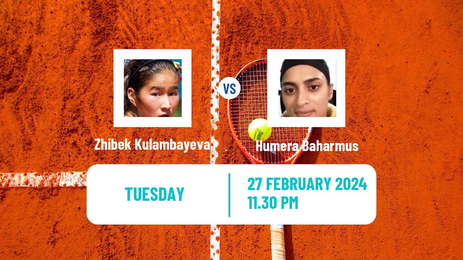 Tennis ITF W35 Gurugram Women Zhibek Kulambayeva - Humera Baharmus