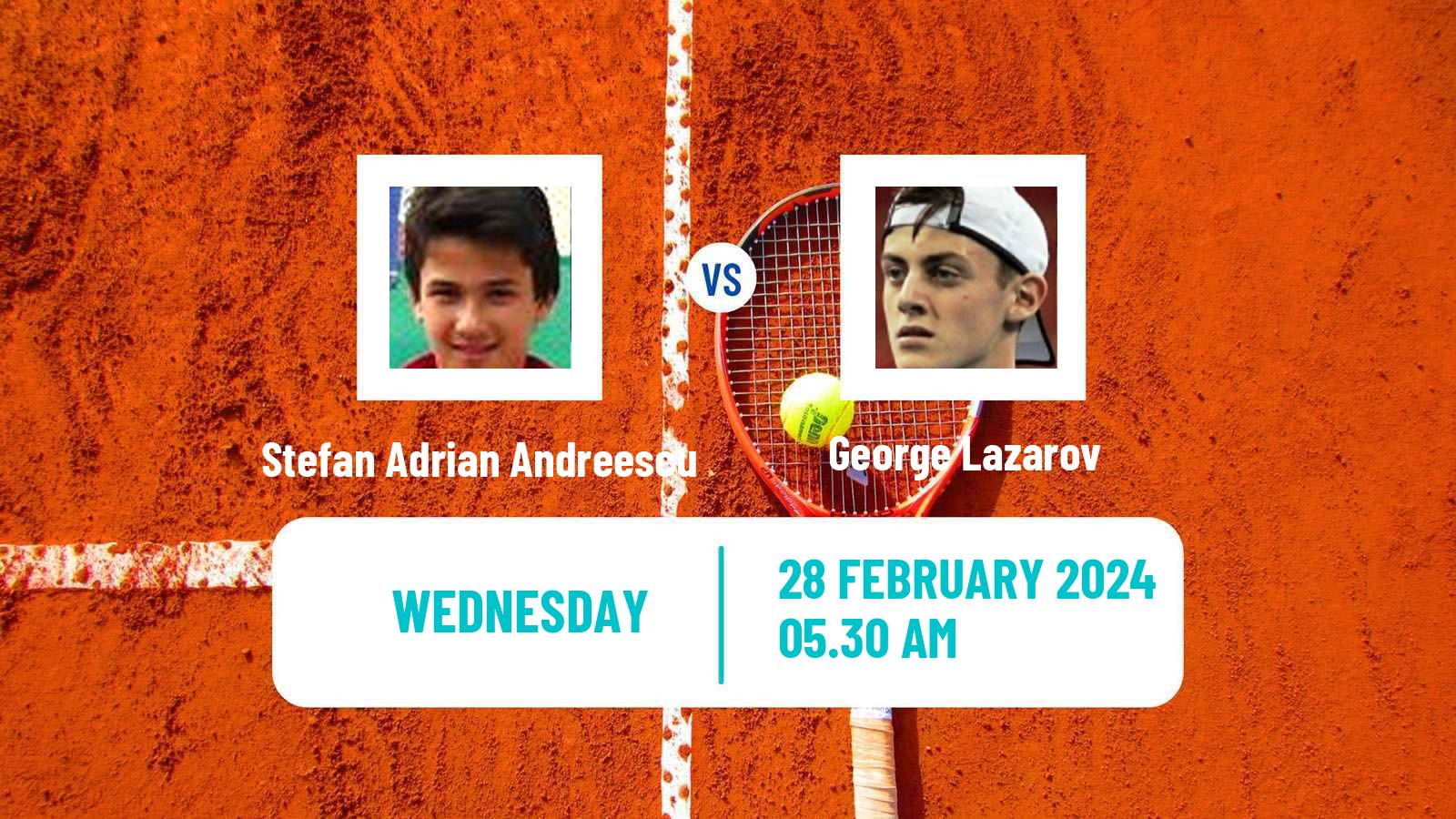 Tennis ITF M15 Antalya 4 Men Stefan Adrian Andreescu - George Lazarov