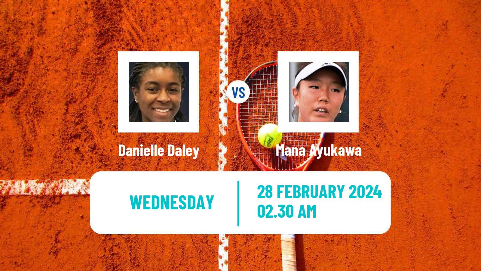 Tennis ITF W15 Sharm Elsheikh 4 Women Danielle Daley - Mana Ayukawa