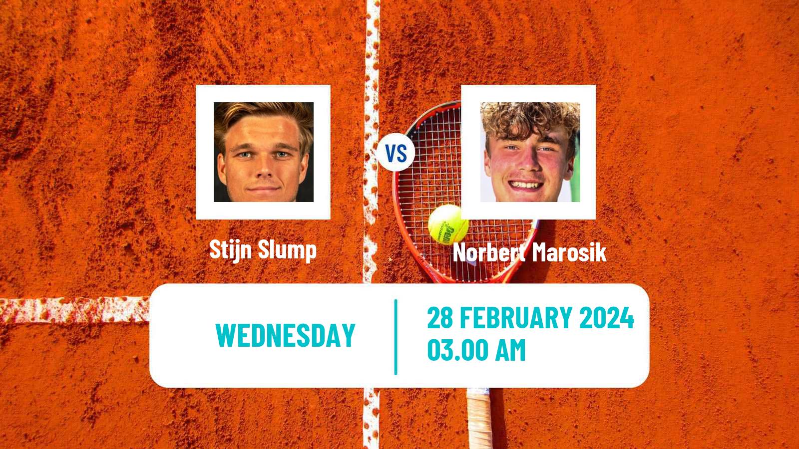Tennis ITF M15 Antalya 4 Men Stijn Slump - Norbert Marosik