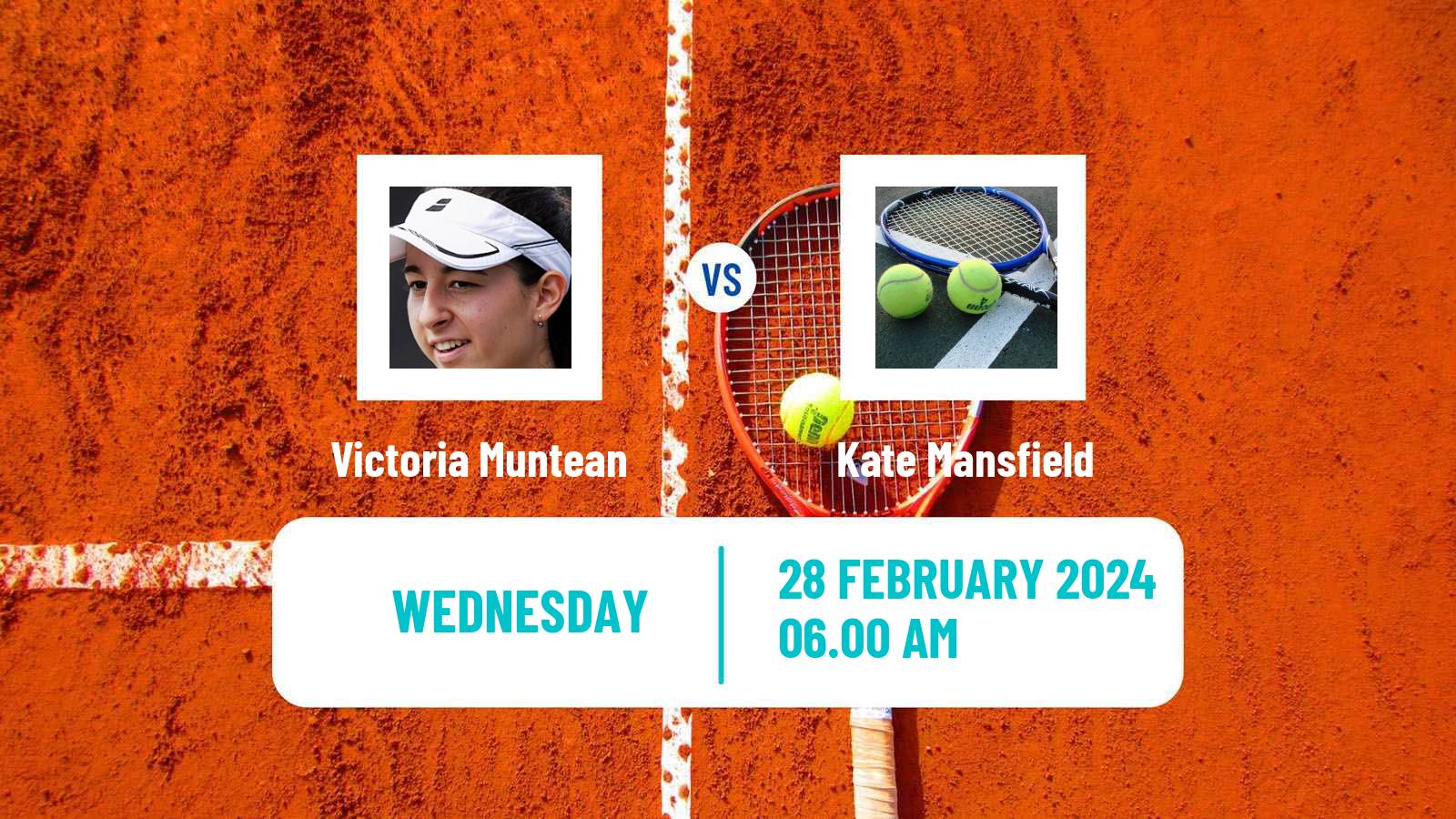Tennis ITF W15 Manacor 3 Women Victoria Muntean - Kate Mansfield