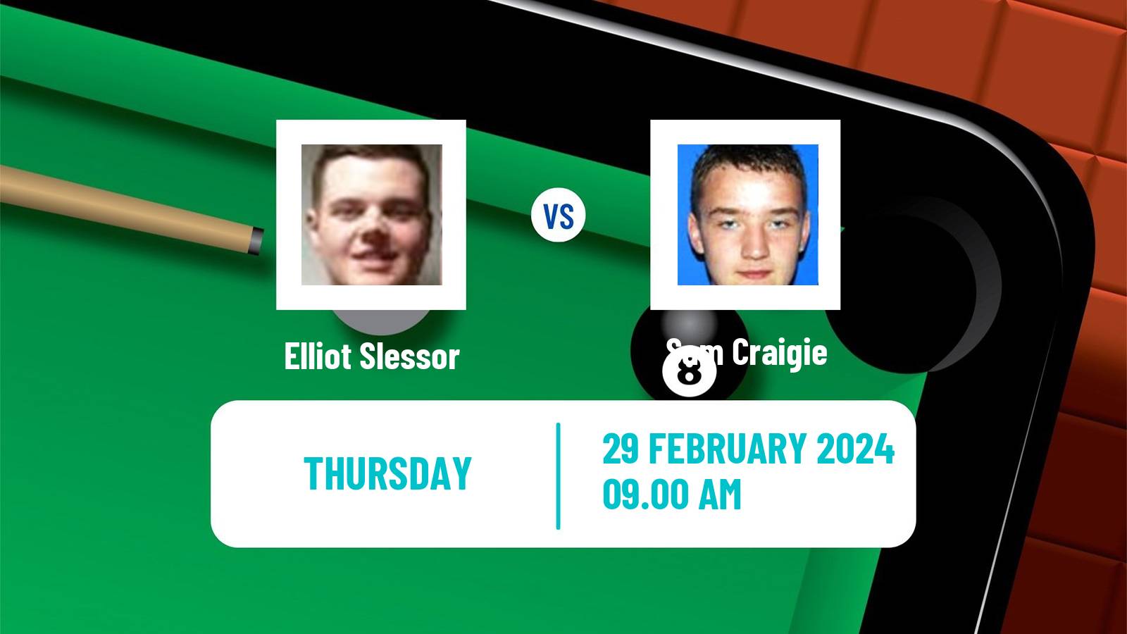 Snooker Championship League Elliot Slessor - Sam Craigie