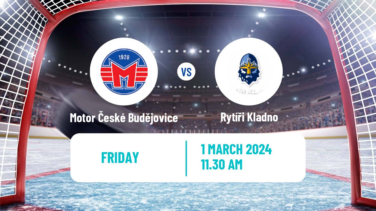 Hockey Czech Extraliga Motor České Budějovice - Rytíři Kladno