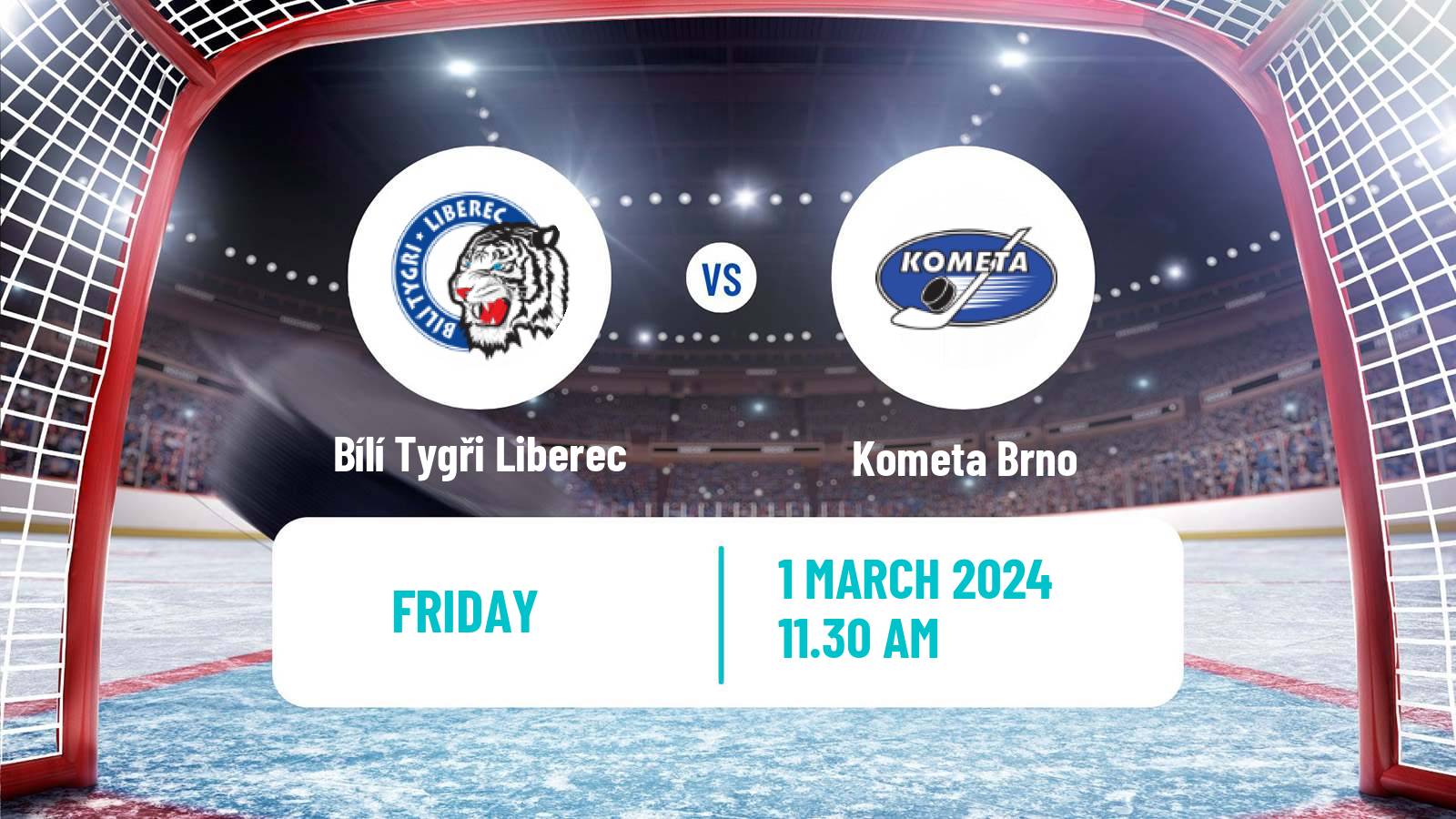Hockey Czech Extraliga Bílí Tygři Liberec - Kometa Brno