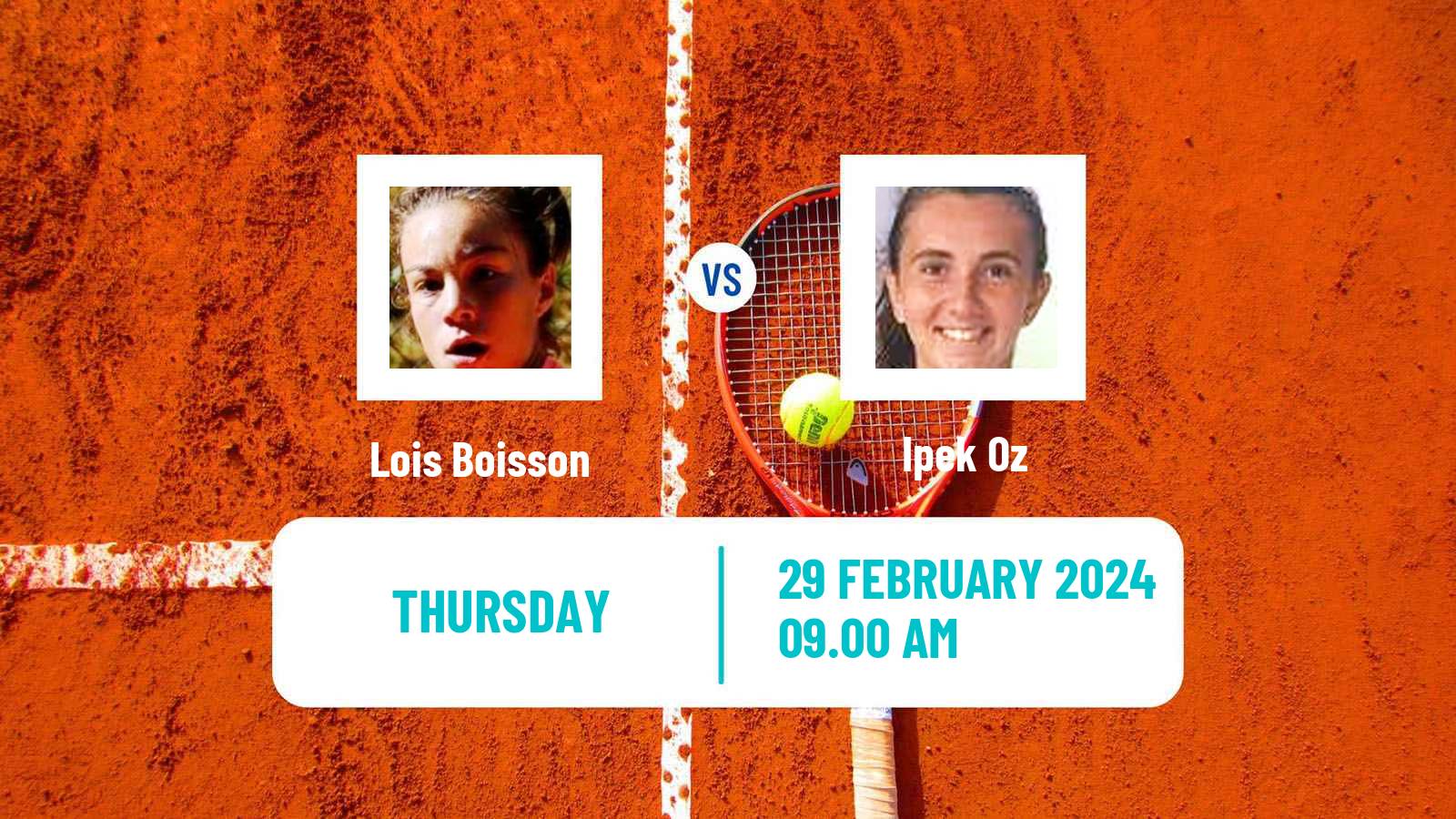 Tennis ITF W50 Macon Women Lois Boisson - Ipek Oz