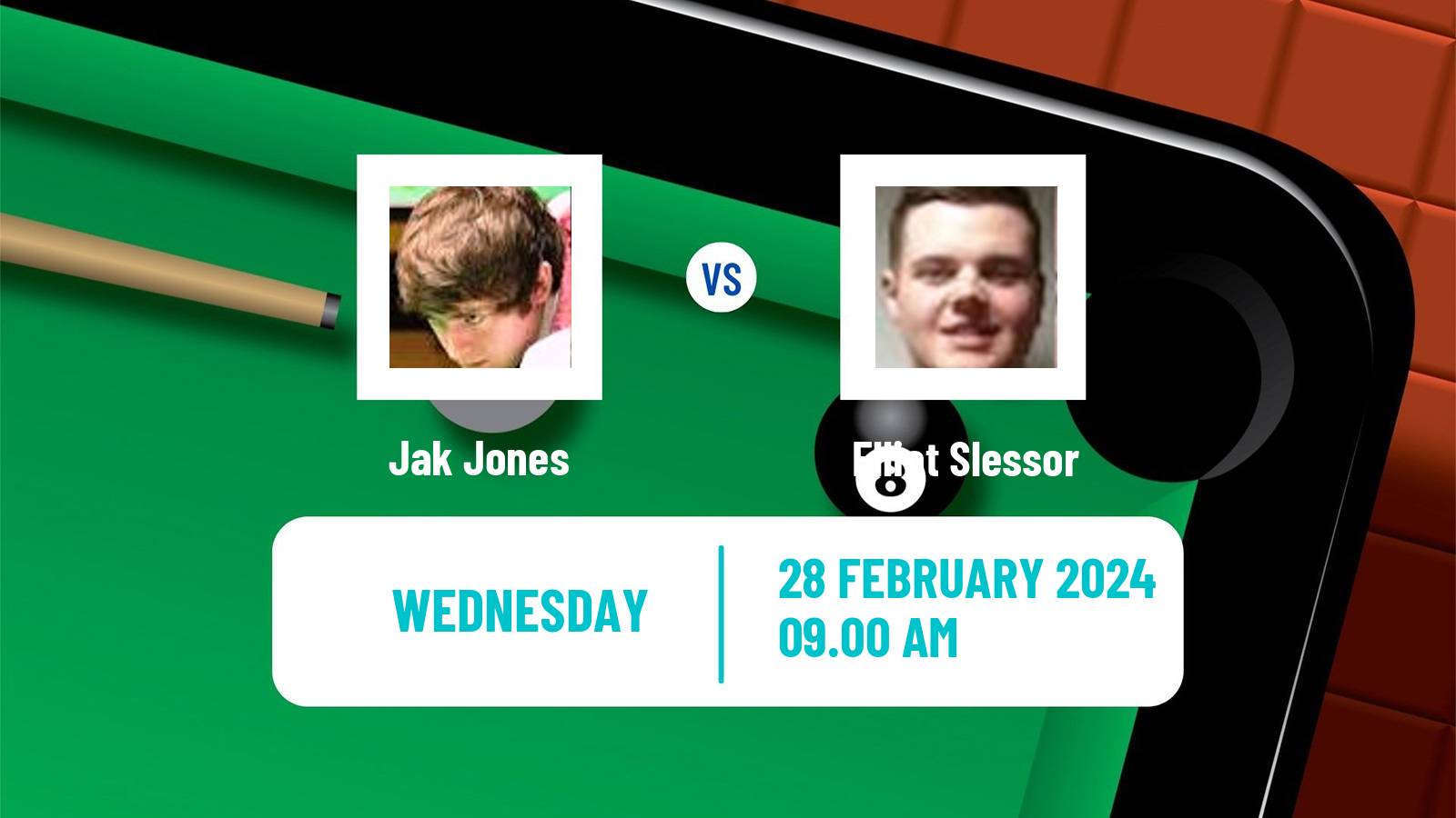 Snooker Championship League Jak Jones - Elliot Slessor
