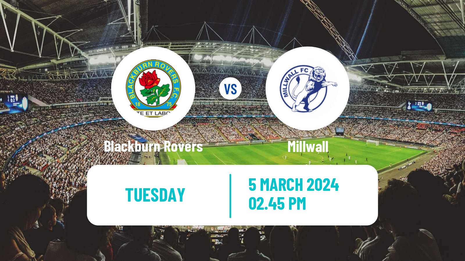 Soccer English League Championship Blackburn Rovers - Millwall