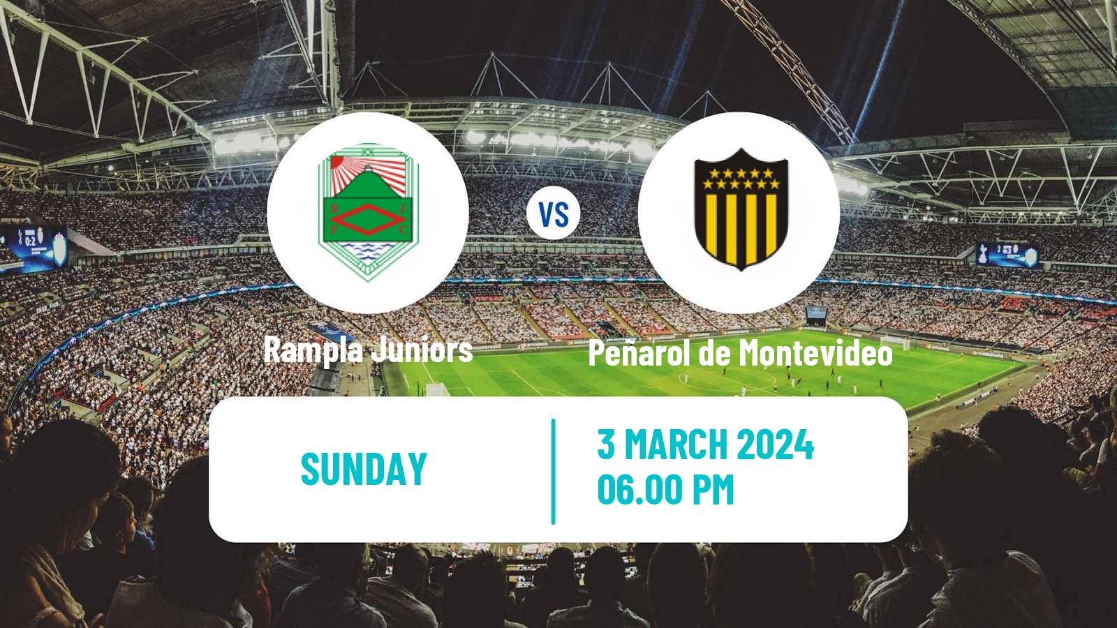 Soccer Uruguayan Primera Division Rampla Juniors - Peñarol de Montevideo