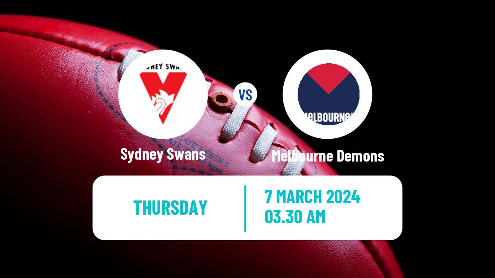 Aussie rules AFL Sydney Swans - Melbourne Demons
