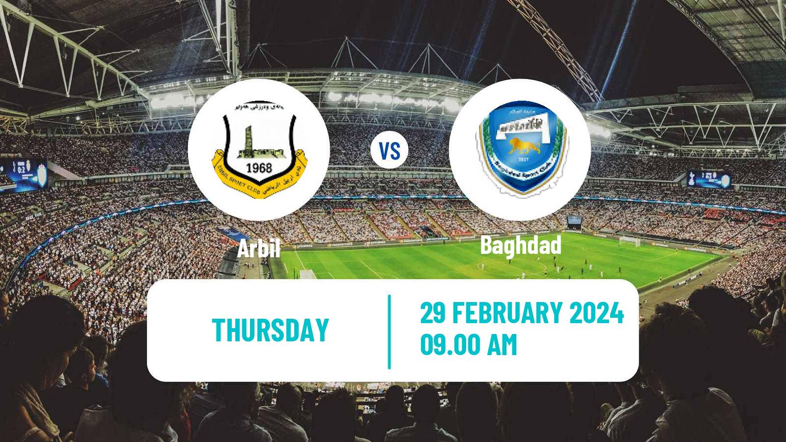 Soccer Iraqi Premier League Arbil - Baghdad