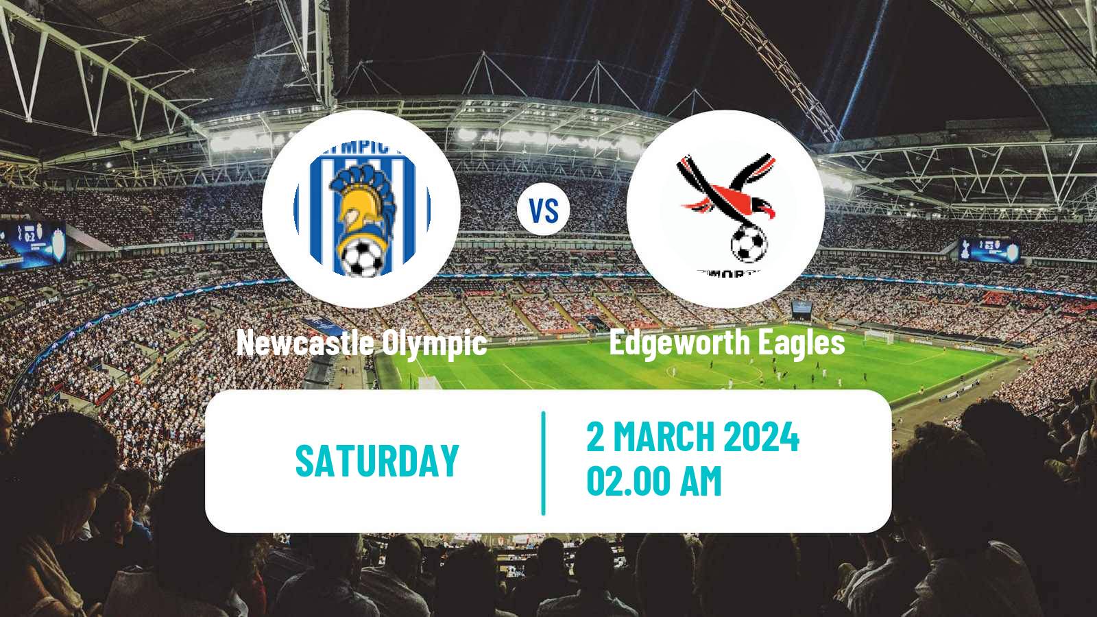 Soccer Australian NPL Northern NSW Newcastle Olympic - Edgeworth Eagles