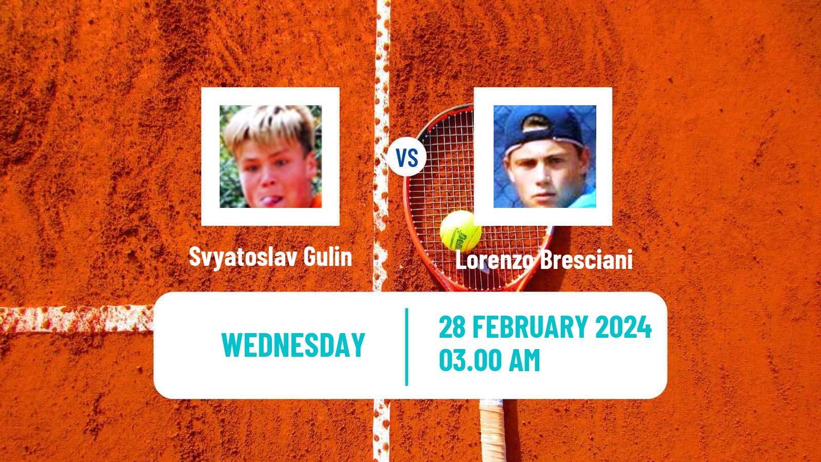 Tennis ITF M15 Antalya 4 Men Svyatoslav Gulin - Lorenzo Bresciani