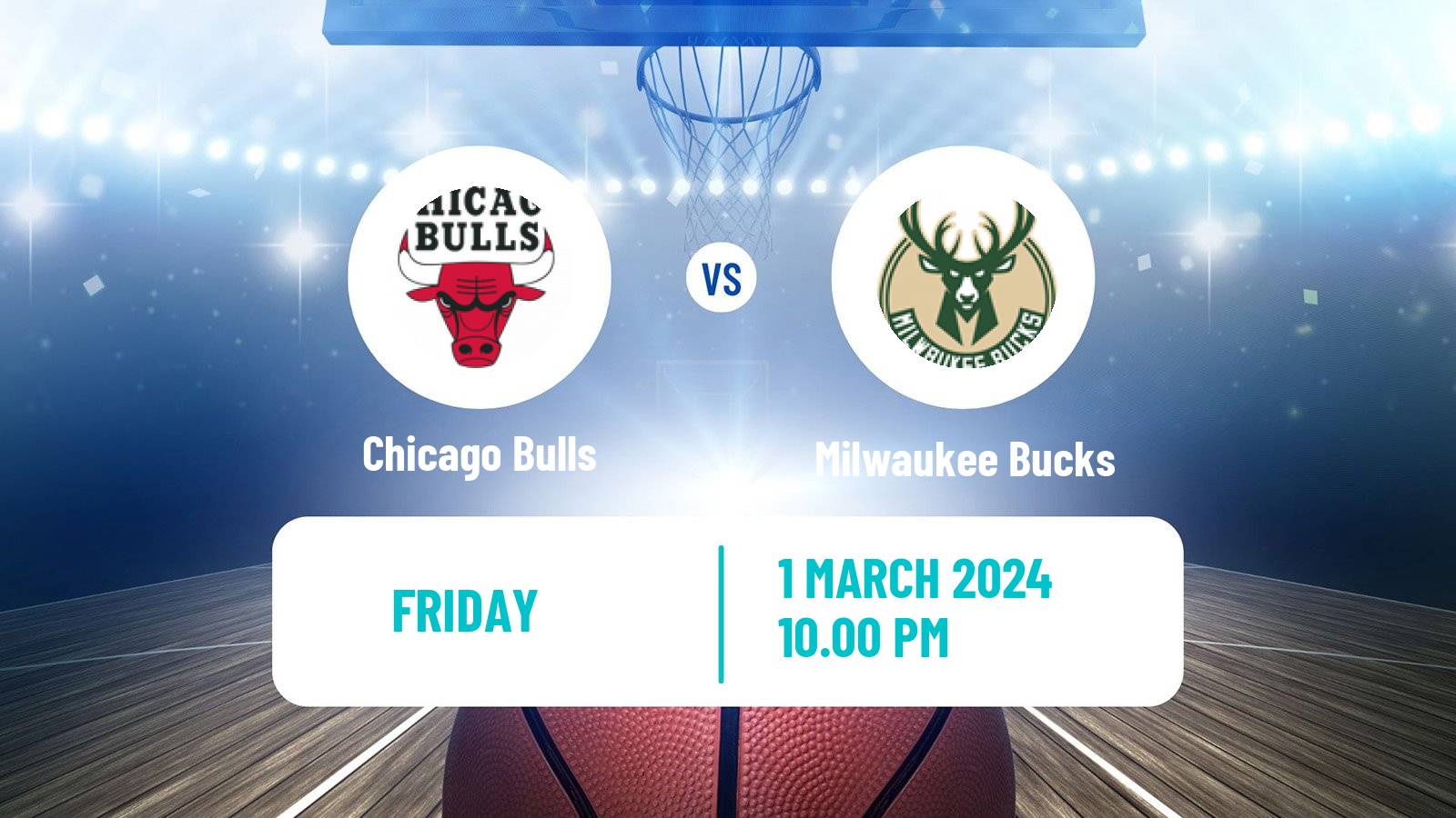 Basketball NBA Chicago Bulls - Milwaukee Bucks