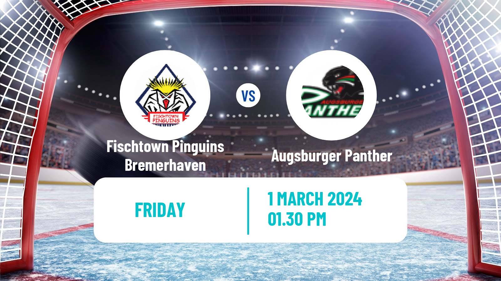 Hockey German Ice Hockey League Fischtown Pinguins Bremerhaven - Augsburger Panther