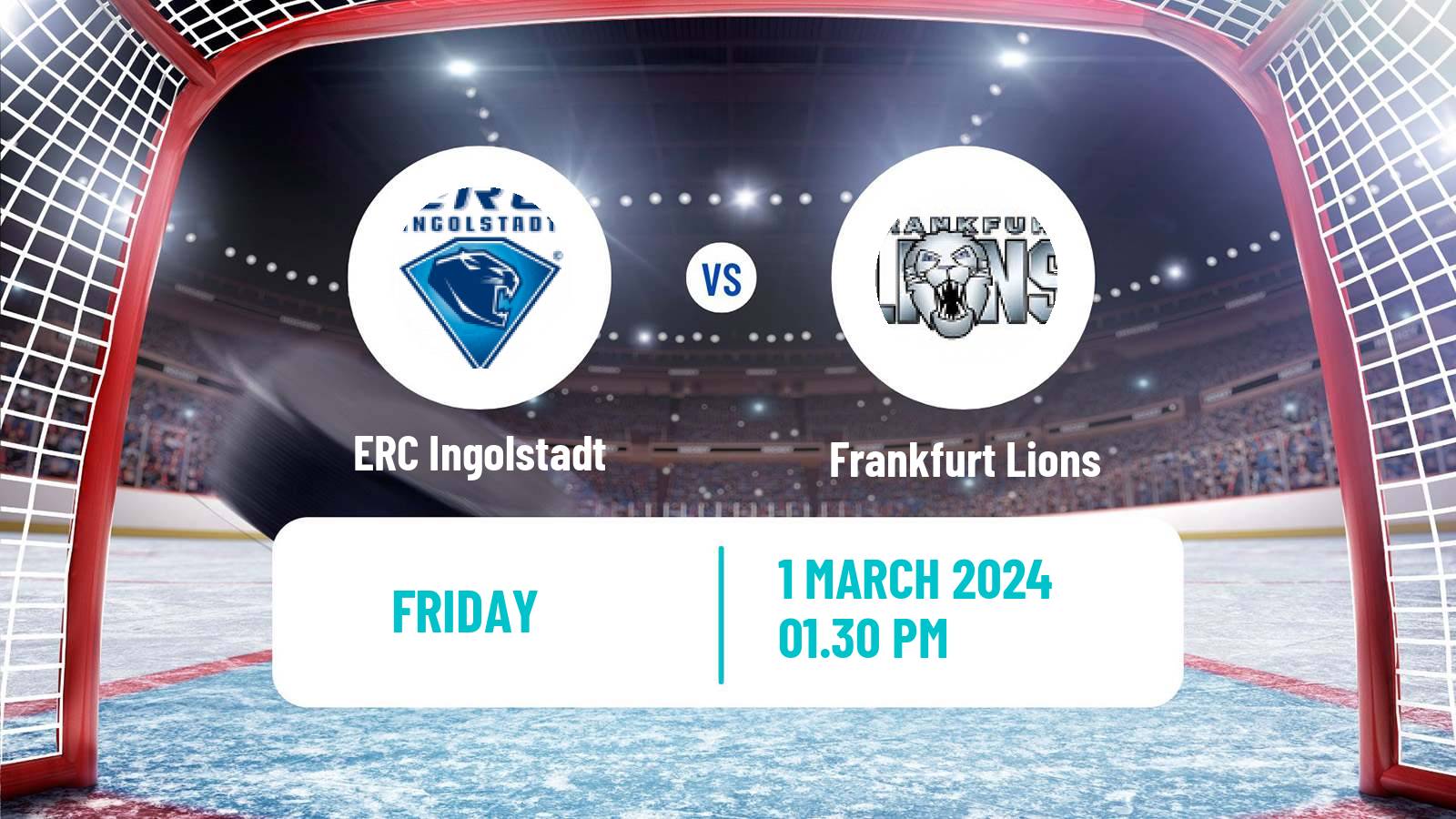 Hockey German Ice Hockey League ERC Ingolstadt - Frankfurt Lions