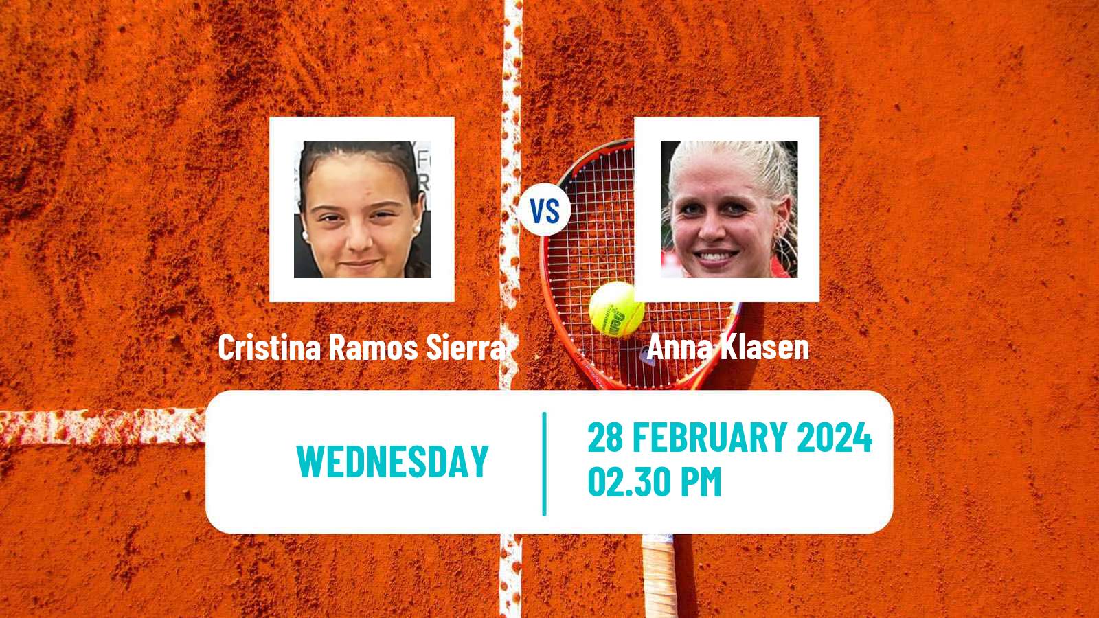 Tennis ITF W15 Manacor 3 Women Cristina Ramos Sierra - Anna Klasen